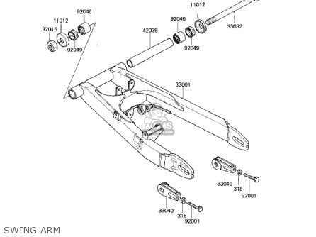SWING ARM - EX305B1 GPZ305 1985 USA CANADA