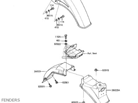 FENDERS - EX305B1 GPZ305 1985 USA CANADA