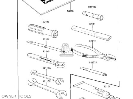 OWNER TOOLS - EX305B1 GPZ305 1985 USA CANADA