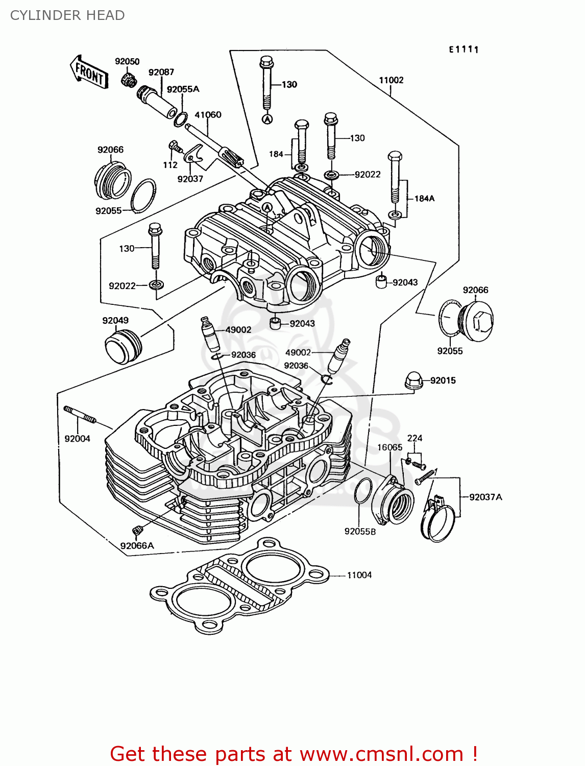 CYLINDER HEAD EX305B10 GPZ305 1994 EUROPE UK