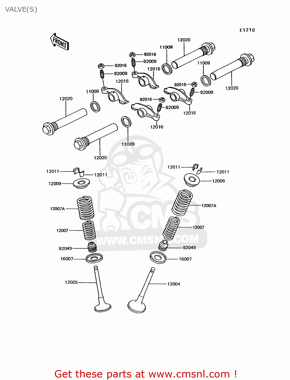 VALVE(S) EX305B10 GPZ305 1994 EUROPE UK
