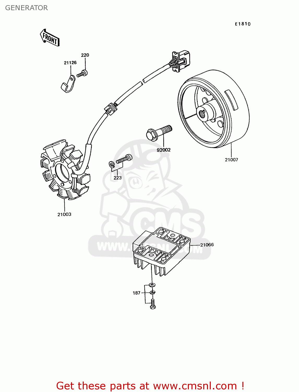 GENERATOR EX305B10 GPZ305 1994 EUROPE UK