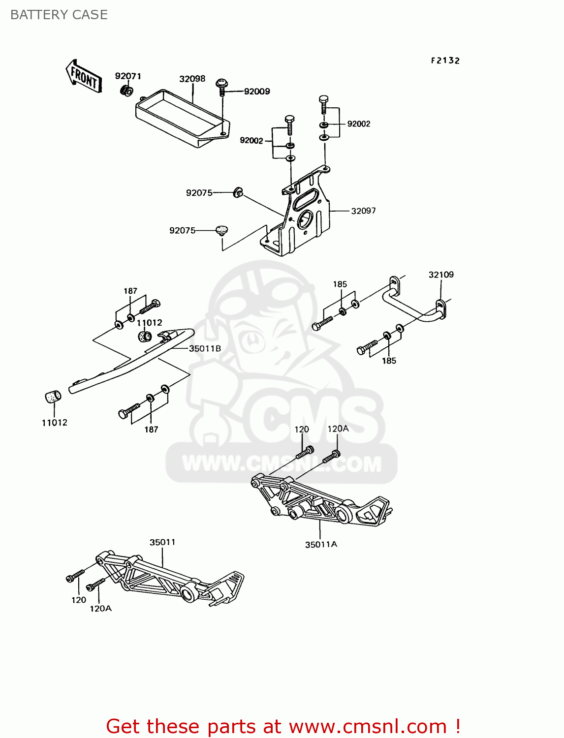 BATTERY CASE EX305B10 GPZ305 1994 EUROPE UK