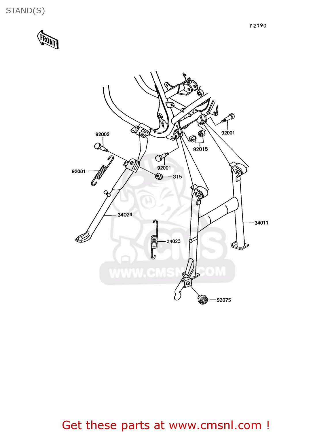 STAND(S) EX305B10 GPZ305 1994 EUROPE UK