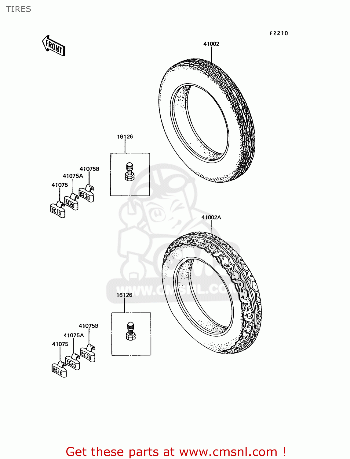 TIRES EX305B10 GPZ305 1994 EUROPE UK