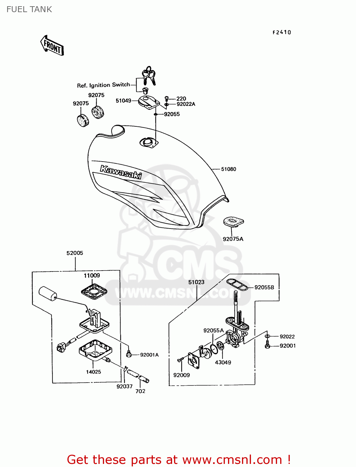 FUEL TANK EX305B10 GPZ305 1994 EUROPE UK