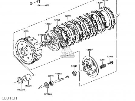 CLUTCH - EX305B10 GPZ305 1994 EUROPE UK