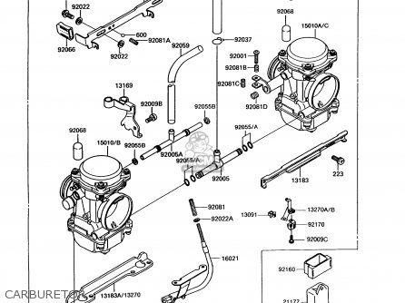 CARBURETOR - EX305B10 GPZ305 1994 EUROPE UK
