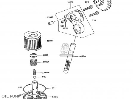 OIL PUMP - EX305B10 GPZ305 1994 EUROPE UK