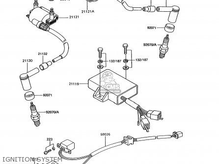 IGNITION SYSTEM - EX305B10 GPZ305 1994 EUROPE UK