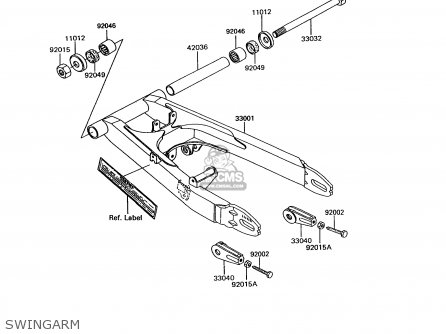 SWINGARM - EX305B10 GPZ305 1994 EUROPE UK