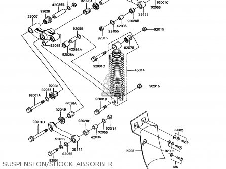 SUSPENSION/SHOCK ABSORBER - EX305B10 GPZ305 1994 EUROPE UK