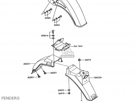 FENDERS - EX305B10 GPZ305 1994 EUROPE UK