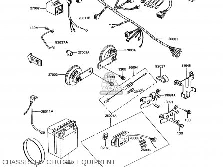 CHASSIS ELECTRICAL EQUIPMENT - EX305B10 GPZ305 1994 EUROPE UK