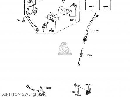 IGNITION SWITCH - EX305B10 GPZ305 1994 EUROPE UK