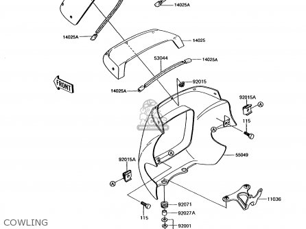 COWLING - EX305B10 GPZ305 1994 EUROPE UK