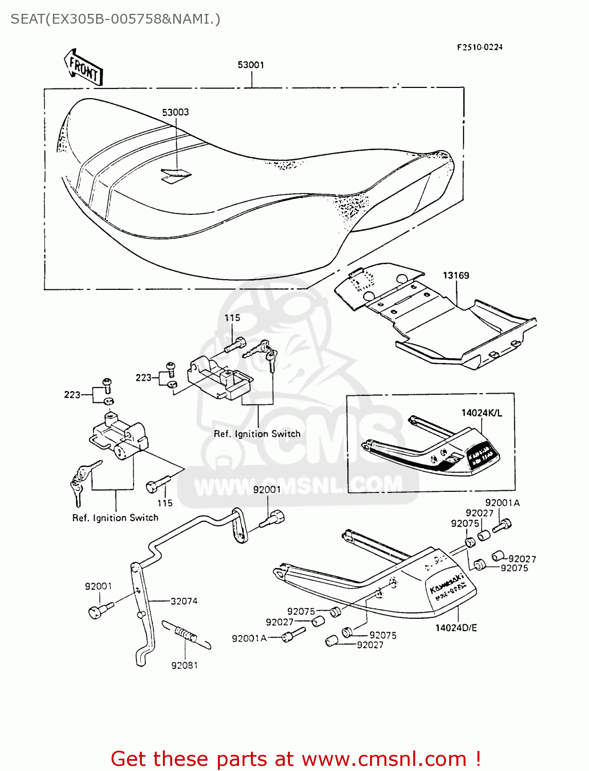 SEAT(EX305B-005758&NAMI.) EX305B4 GPZ305 1986 UNITED KINGDOM / BELT DRIVE