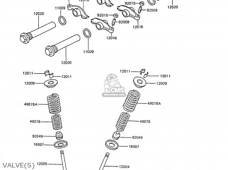 VALVE(S) - EX305B4 GPZ305 1986 UNITED KINGDOM / BELT DRIVE