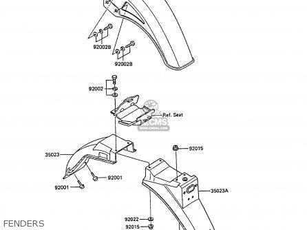 FENDERS - EX305B4 GPZ305 1986 UNITED KINGDOM / BELT DRIVE