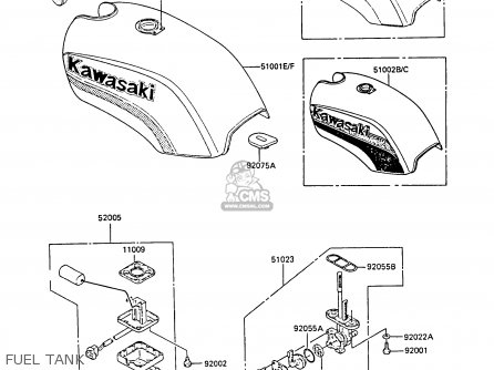 FUEL TANK - EX305B4 GPZ305 1986 UNITED KINGDOM / BELT DRIVE
