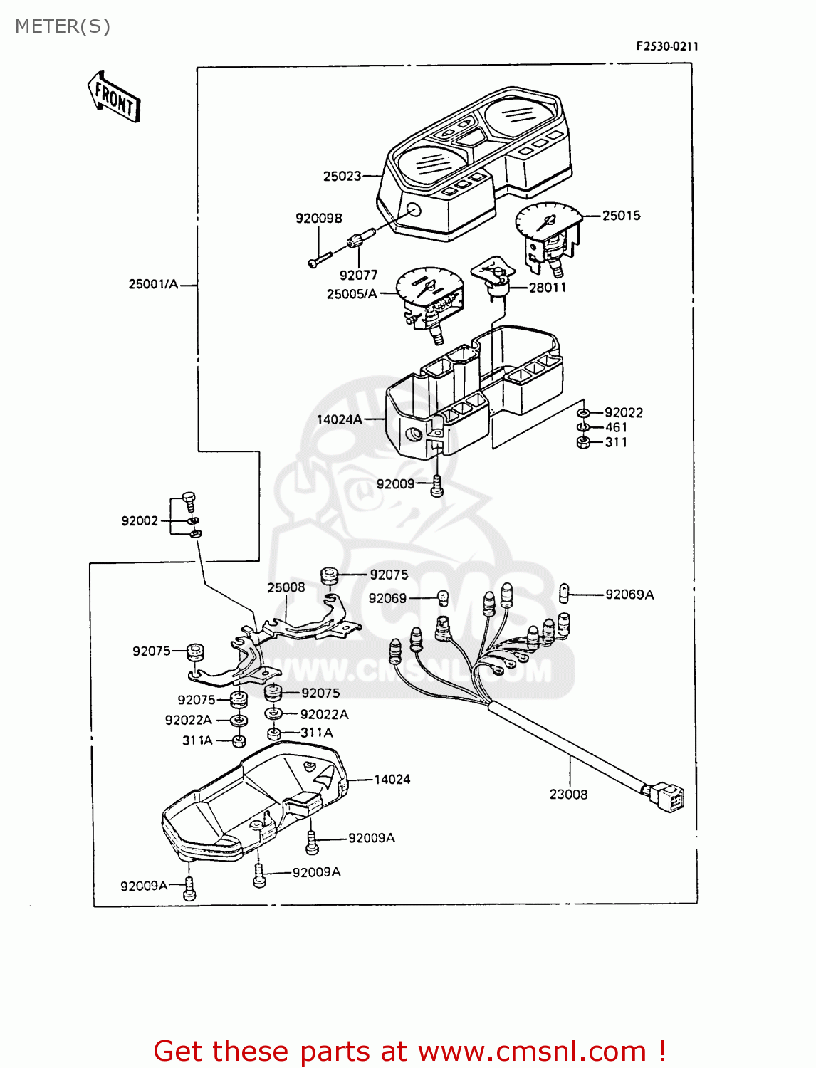 METER(S) EX305B5 GPZ305 1987 UNITED KINGDOM / BELT DRIVE