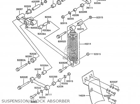 SUSPENSION/SHOCK ABSORBER - EX305B5 GPZ305 1987 UNITED KINGDOM / BELT DRIVE