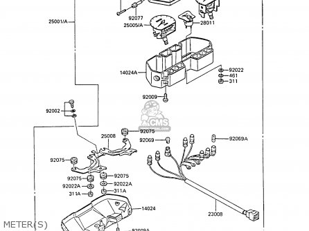 METER(S) - EX305B5 GPZ305 1987 UNITED KINGDOM / BELT DRIVE