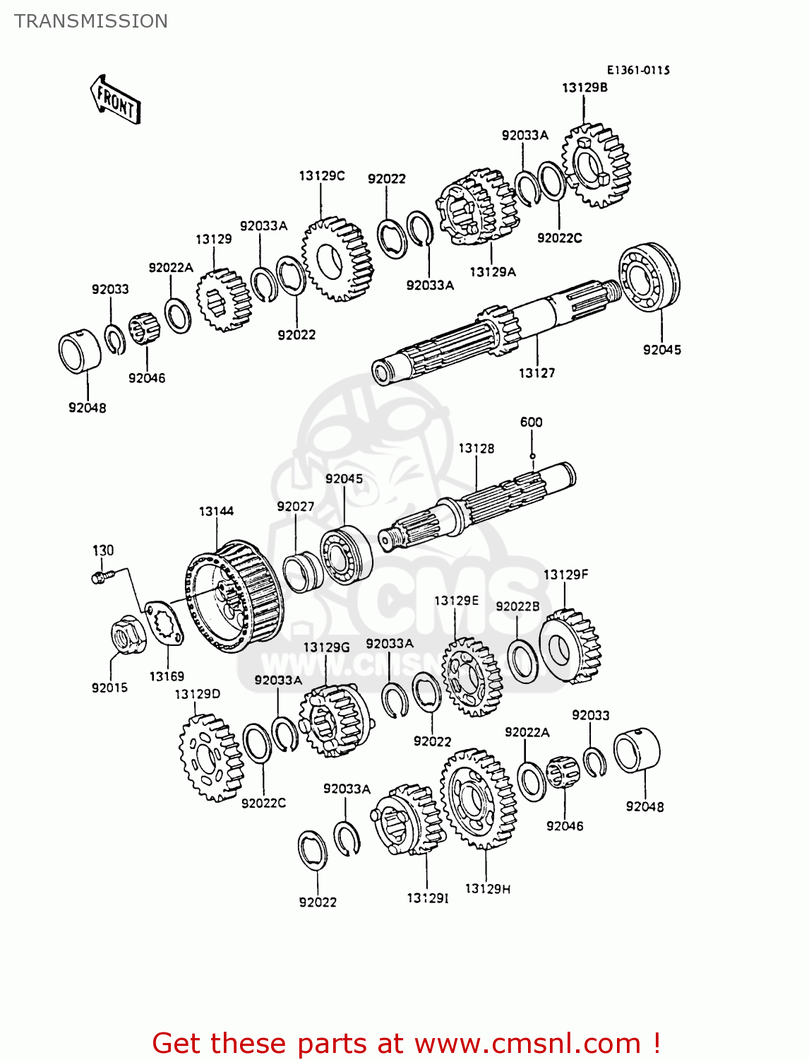 TRANSMISSION EX305B6 GPZ305 1988 EUROPE FG / BELT DRIVE