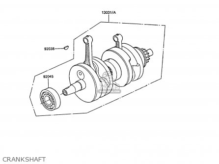 CRANKSHAFT - EX305B6 GPZ305 1988 EUROPE FG / BELT DRIVE