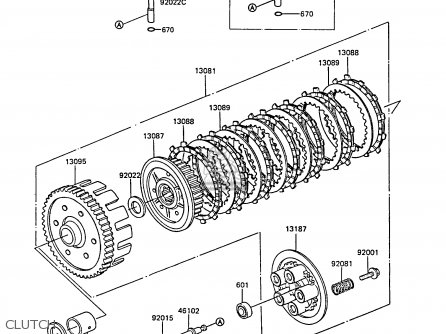 CLUTCH - EX305B6 GPZ305 1988 EUROPE FG / BELT DRIVE