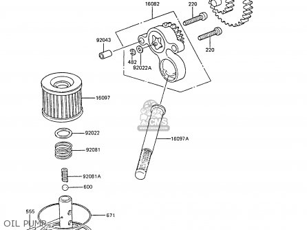 OIL PUMP - EX305B6 GPZ305 1988 EUROPE FG / BELT DRIVE