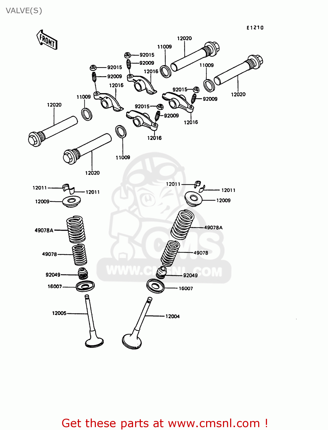 VALVE(S) EX305B7 GPZ305 1989 FG / BELT DRIVE