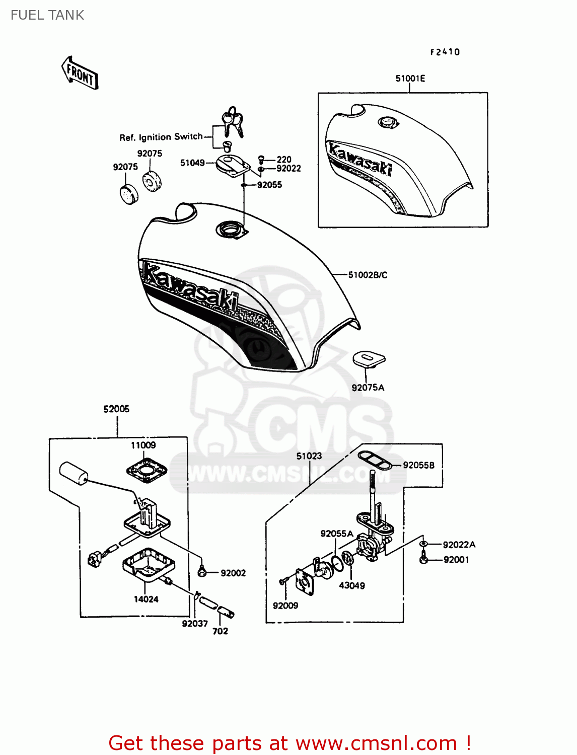 FUEL TANK EX305B7 GPZ305 1989 FG / BELT DRIVE