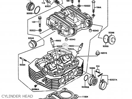 CYLINDER HEAD - EX305B7 GPZ305 1989 FG / BELT DRIVE