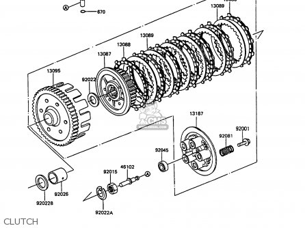 CLUTCH - EX305B7 GPZ305 1989 FG / BELT DRIVE