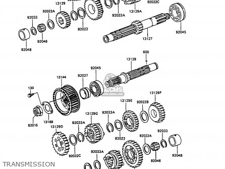 TRANSMISSION - EX305B7 GPZ305 1989 FG / BELT DRIVE