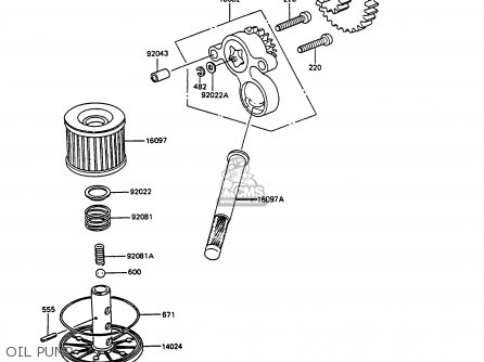 OIL PUMP - EX305B7 GPZ305 1989 FG / BELT DRIVE