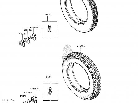 TIRES - EX305B7 GPZ305 1989 FG / BELT DRIVE