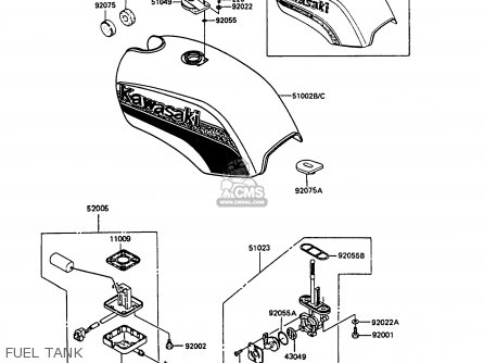 FUEL TANK - EX305B7 GPZ305 1989 FG / BELT DRIVE