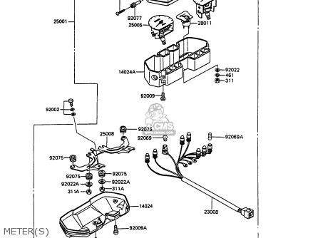 METER(S) - EX305B7 GPZ305 1989 FG / BELT DRIVE