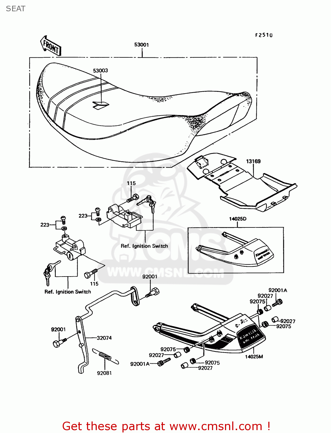 SEAT EX305B8 GPZ305 1991 EUROPE UK / BELT DRIVE