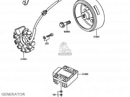 GENERATOR - EX305B8 GPZ305 1991 EUROPE UK / BELT DRIVE