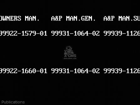 Publications - EX305B8 GPZ305 1991 EUROPE UK / BELT DRIVE