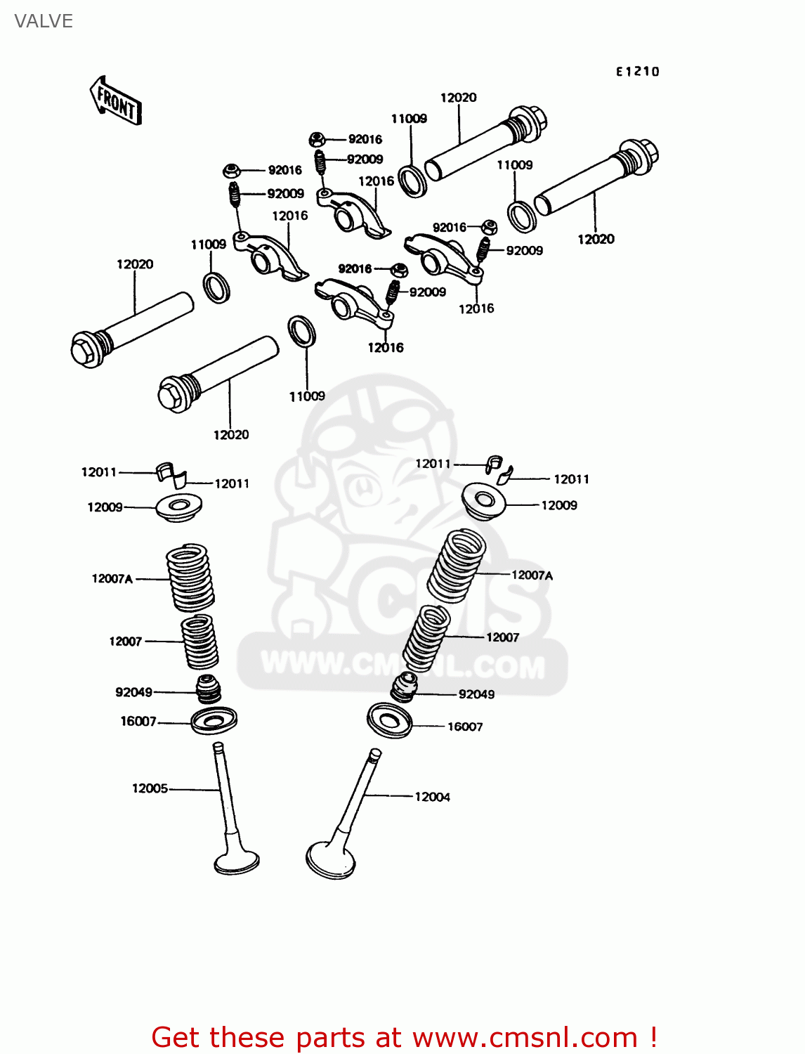 VALVE EX305B9 GPZ305 1993 UNITED KINGDOM / BELT DRIVE