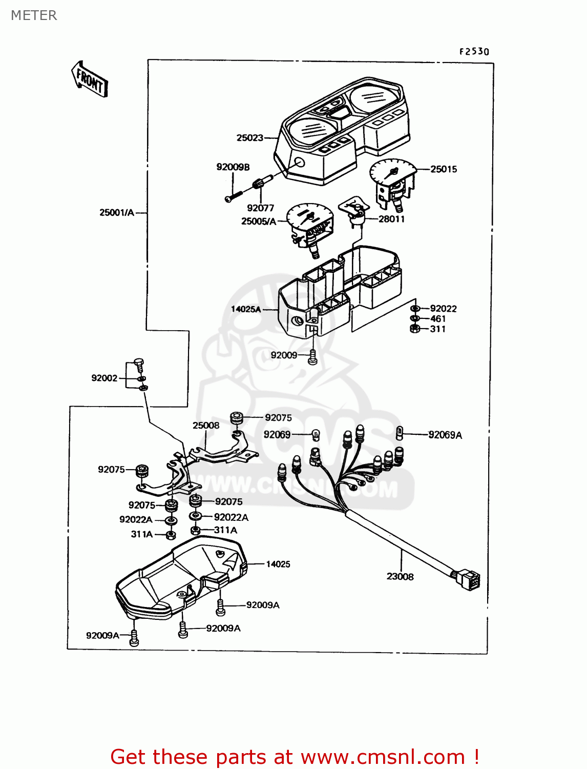 METER EX305B9 GPZ305 1993 UNITED KINGDOM / BELT DRIVE