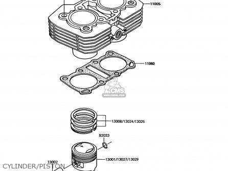 CYLINDER/PISTON - EX305B9 GPZ305 1993 UNITED KINGDOM / BELT DRIVE