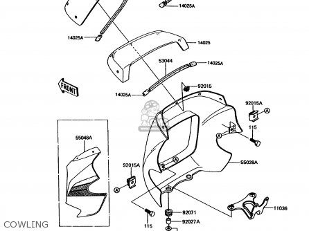 COWLING - EX305B9 GPZ305 1993 UNITED KINGDOM / BELT DRIVE