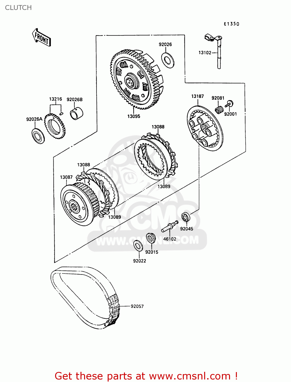 CLUTCH EX400A2 GPZ400S 1988 SWEDEN