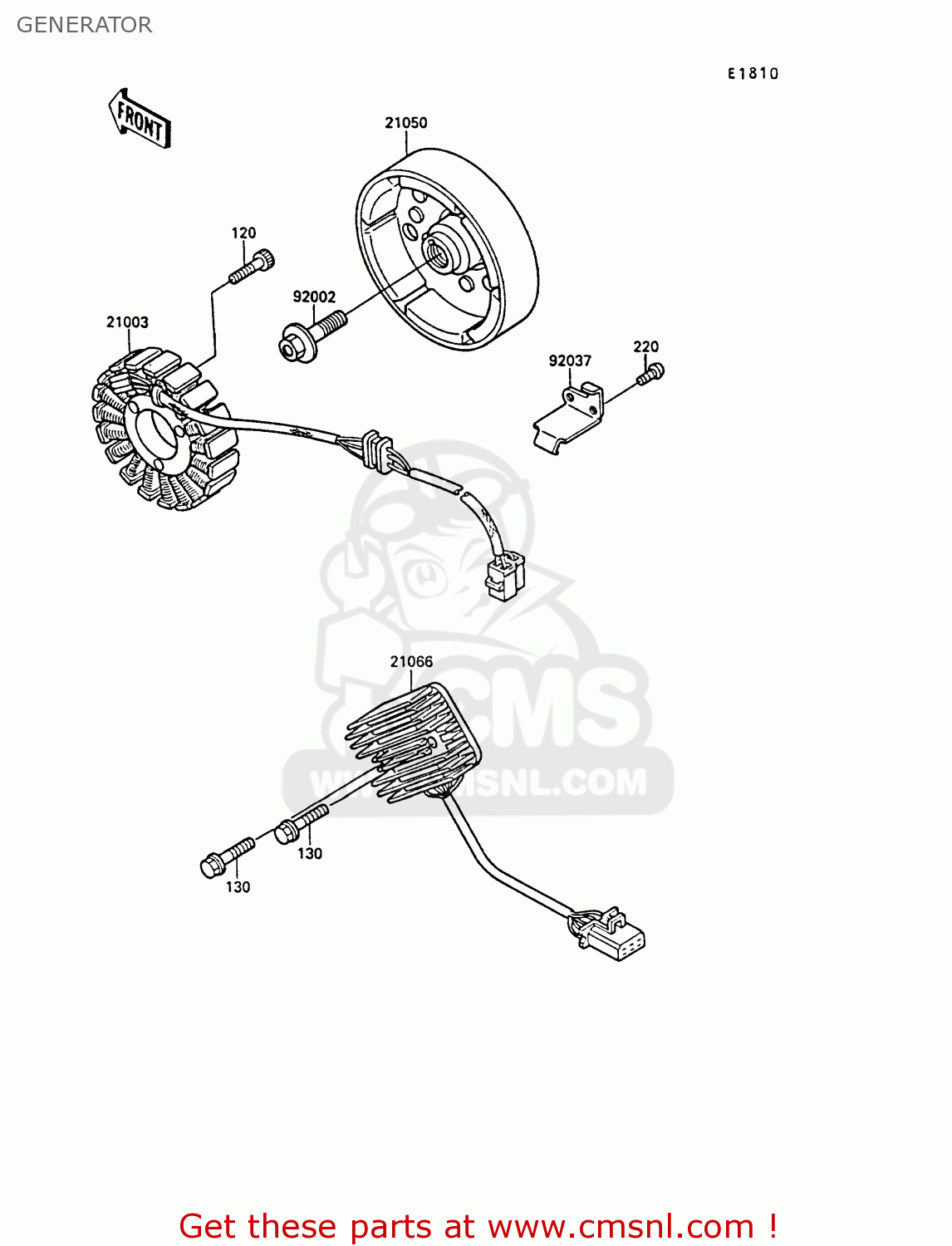 GENERATOR EX400A2 GPZ400S 1988 SWEDEN