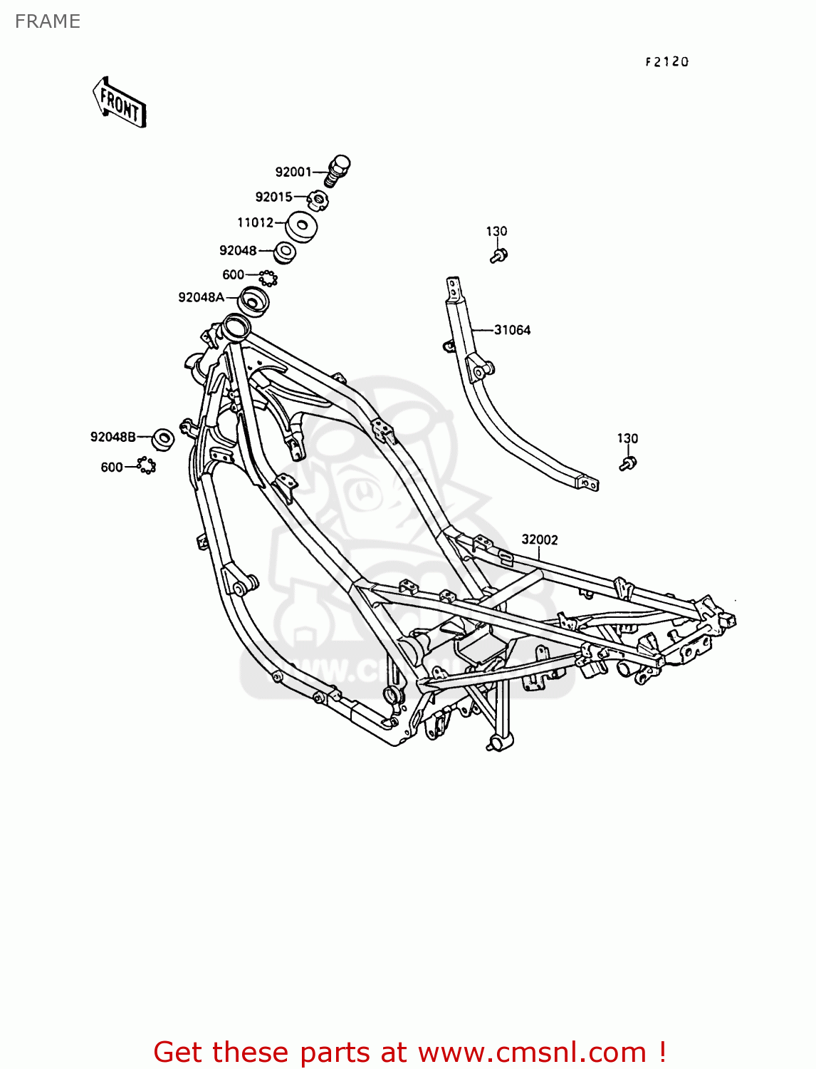 FRAME EX400A2 GPZ400S 1988 SWEDEN